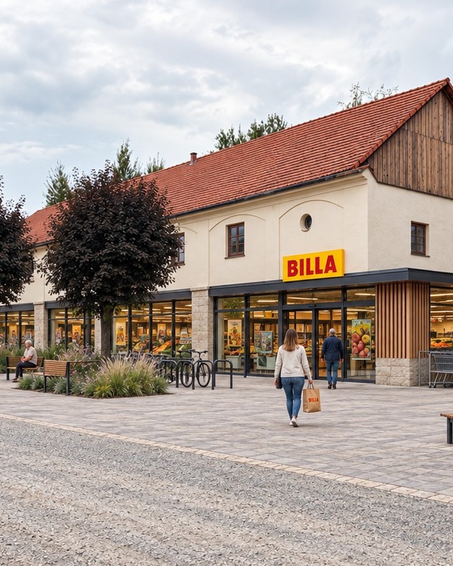 Ilustrační vizualizace společného centra na Štědříku
